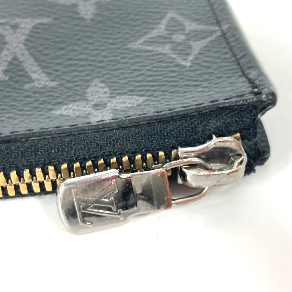 LOUIS VUITTON M63536 モノグラムエクリプス ポルトモネ ジュール 財布 小銭入れ L字ファスナー コインケース モノグラムエクリプスキャンバス ユニセックス ブラック