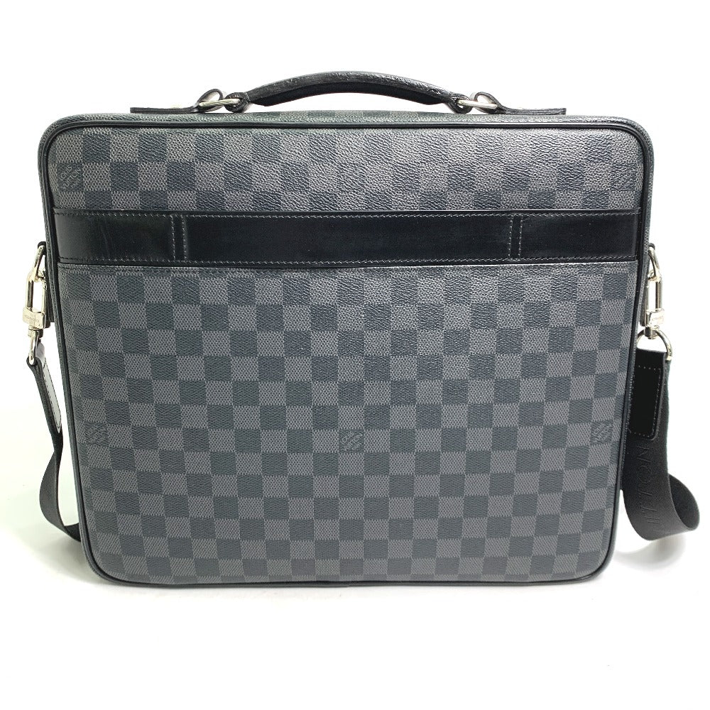 LOUIS VUITTON N58030 Damier Graphite Crossbody Steve Bag 2-Way Shoulder Bag Business Bag Damier Graphite Canvas Men's Black
