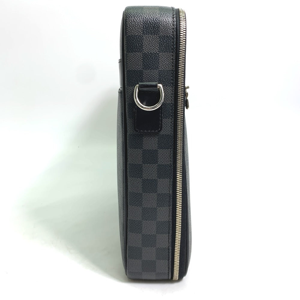 LOUIS VUITTON N58030 Damier Graphite Crossbody Steve Bag 2-Way Shoulder Bag Business Bag Damier Graphite Canvas Men's Black