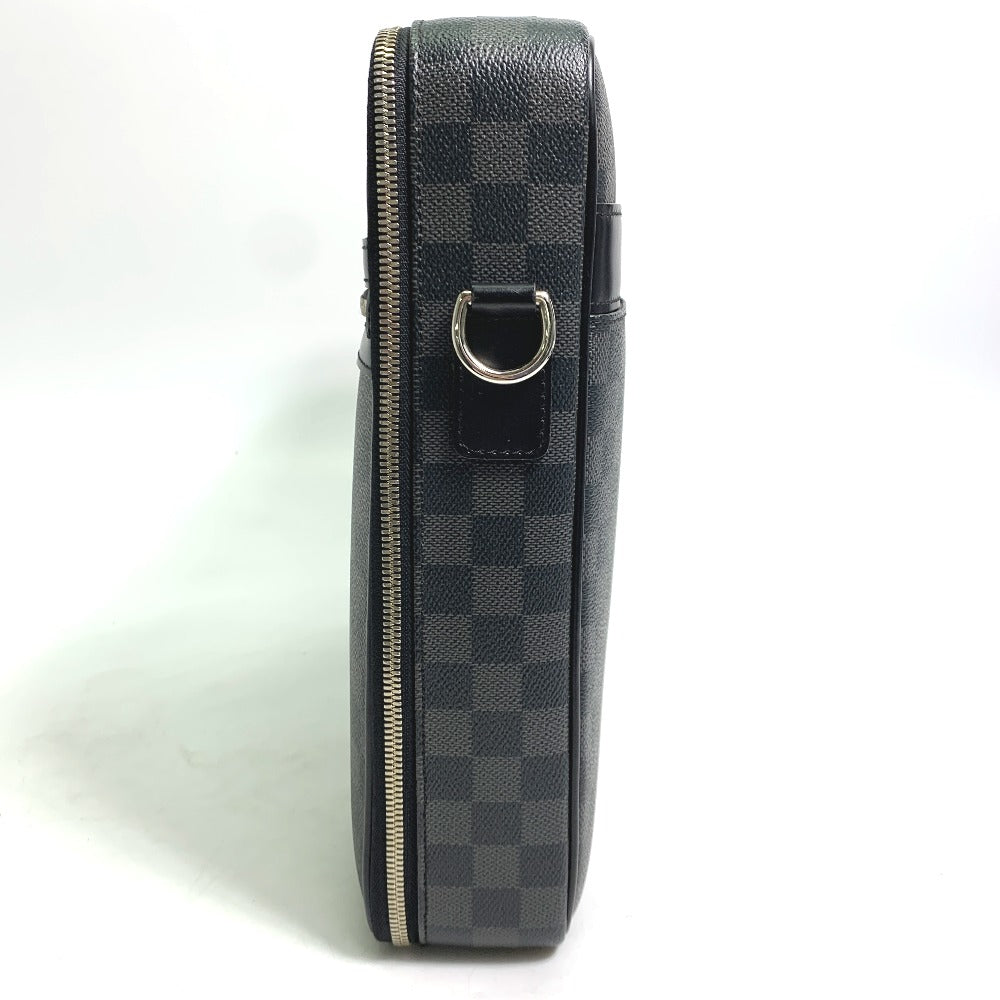 LOUIS VUITTON N58030 Damier Graphite Crossbody Steve Bag 2-Way Shoulder Bag Business Bag Damier Graphite Canvas Men's Black