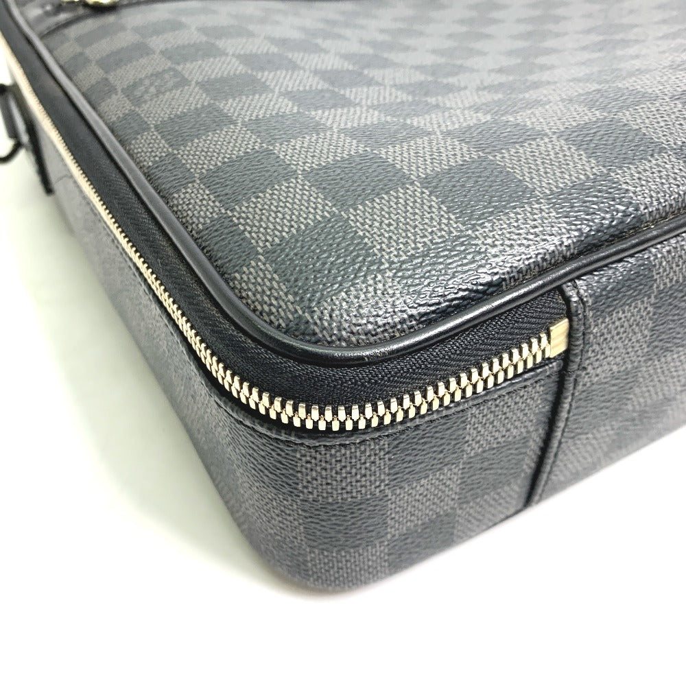 LOUIS VUITTON N58030 Damier Graphite Crossbody Steve Bag 2-Way Shoulder Bag Business Bag Damier Graphite Canvas Men's Black