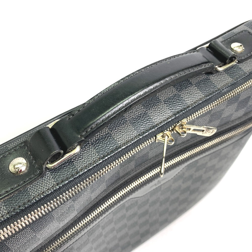 LOUIS VUITTON N58030 Damier Graphite Crossbody Steve Bag 2-Way Shoulder Bag Business Bag Damier Graphite Canvas Men's Black