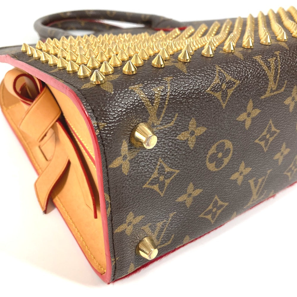 LOUIS VUITTON M41234 モノグラム スタッズ アイコノクラスト クリスチャンルブタンコラボ トートバッグ カバン ハンドバッグ モノグラムキャンバス/ハラコ レディース ブラウン