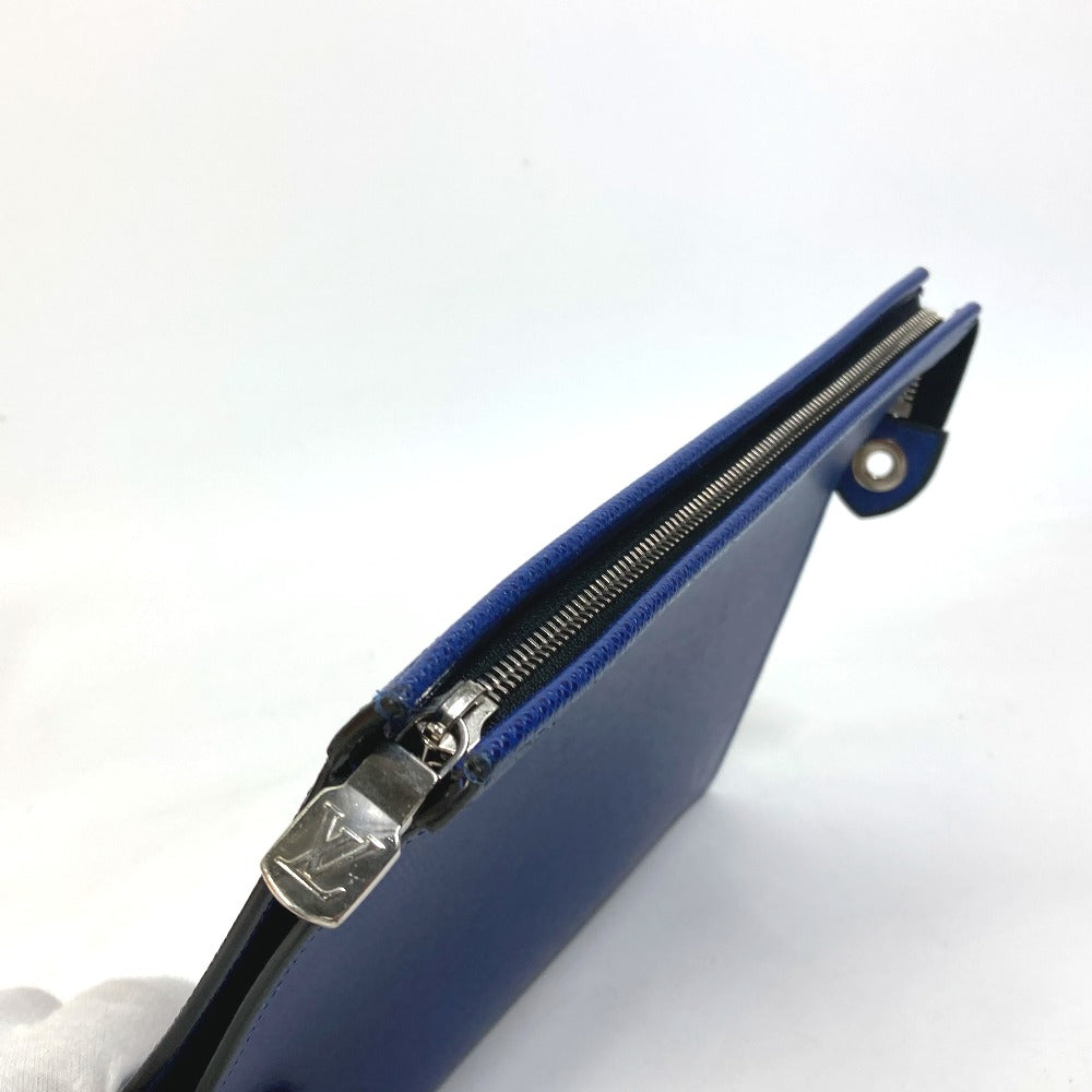 LOUIS VUITTON M30575 タイガ ポシェットヴォワヤージュ MM カバン ポーチ セカンドバッグ タイガレザー メンズ タイガコバルト ブルー