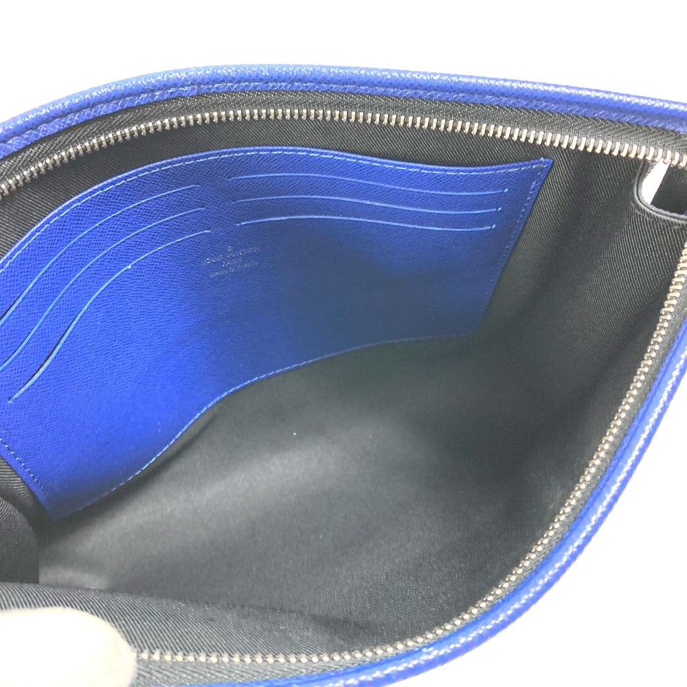 LOUIS VUITTON M30575 タイガ ポシェットヴォワヤージュ MM カバン ポーチ セカンドバッグ タイガレザー メンズ タイガコバルト ブルー