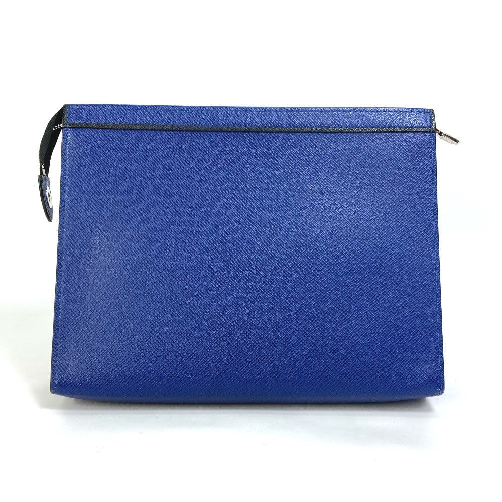 LOUIS VUITTON M30575 タイガ ポシェットヴォワヤージュ MM カバン ポーチ セカンドバッグ タイガレザー メンズ タイガコバルト ブルー