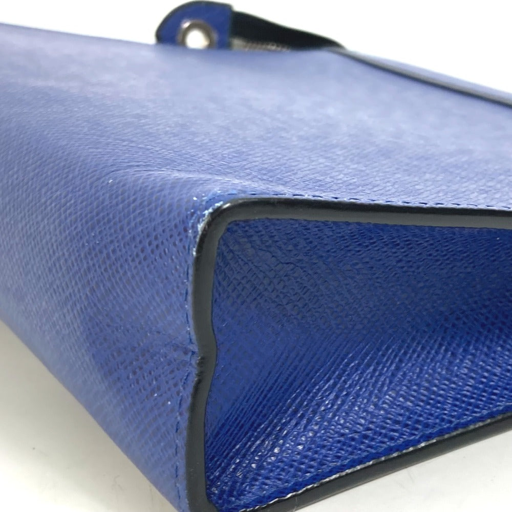 LOUIS VUITTON M30575 タイガ ポシェットヴォワヤージュ MM カバン ポーチ セカンドバッグ タイガレザー メンズ タイガコバルト ブルー