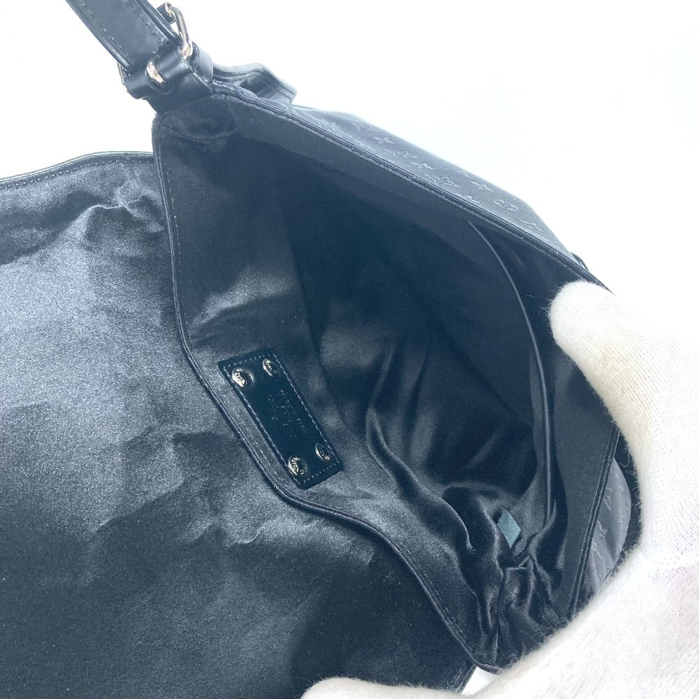 LOUIS VUITTON M92273 モノグラムサテン コント ドゥ フェ ミュゼット 斜め掛け フラップ カバン ポシェット ショルダーバッグ モノグラムサテンキャンバス レディース ブラック