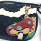 LOUIS VUITTON M92273 モノグラムサテン コント ドゥ フェ ミュゼット 斜め掛け フラップ カバン ポシェット ショルダーバッグ モノグラムサテンキャンバス レディース ブラック