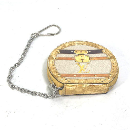 LOUIS VUITTON M52747 財布 小銭入れ チェーン付き マイクロ・ボワット・シャポー 新宿伊勢丹限定 コインケース レザー メンズ ベージュ