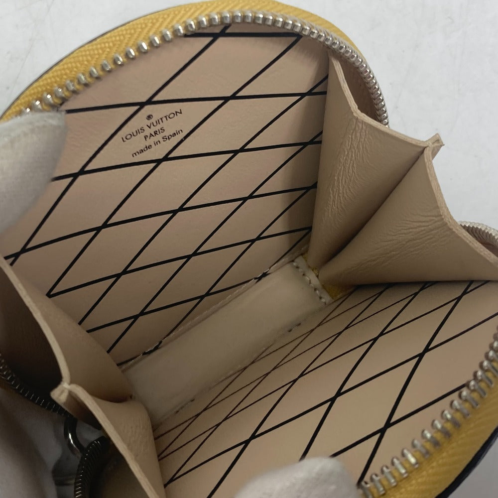 LOUIS VUITTON M52747 Micro Boite Chapeau Wallet with Chain, Beige Leather Coin Case, Men's, Shinjuku Isetan Exclusive