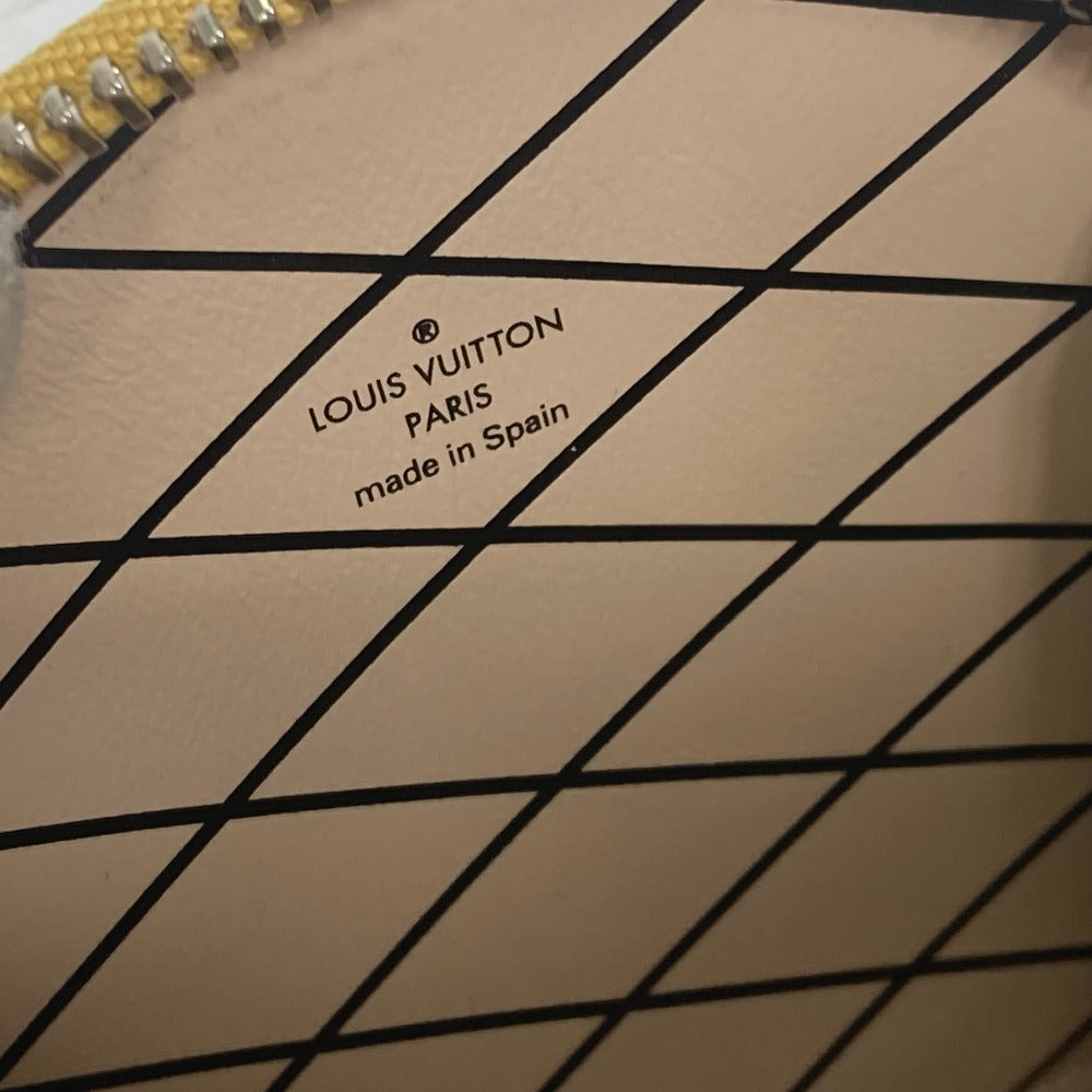 LOUIS VUITTON M52747 Micro Boite Chapeau Wallet with Chain, Beige Leather Coin Case, Men's, Shinjuku Isetan Exclusive