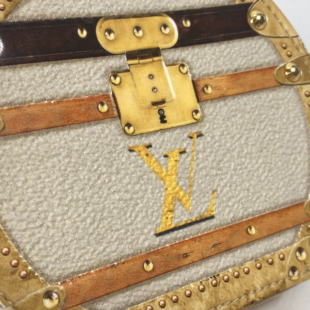 LOUIS VUITTON M52747 Micro Boite Chapeau Wallet with Chain, Beige Leather Coin Case, Men's, Shinjuku Isetan Exclusive
