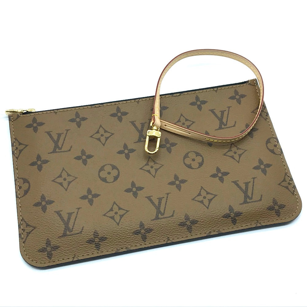 LOUIS VUITTON M45198 Monogram Reverse Video Print Carry It Shoulder Bag/Tote Bag in Monogram Reverse Canvas, Women's, Brown