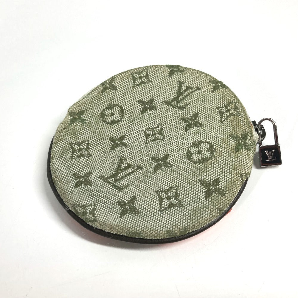 LOUIS VUITTON M92271 モノグラムミニ コントドゥフェ・ポルトモネ・ロン 丸型 財布 小銭入れ 蝶 コインケース モノグラムミニキャンバス ユニセックス カーキ