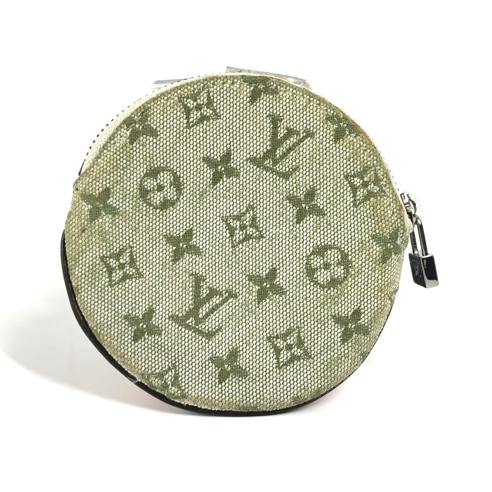 LOUIS VUITTON M92271 モノグラムミニ コントドゥフェ・ポルトモネ・ロン 丸型 財布 小銭入れ 蝶 コインケース モノグラムミニキャンバス ユニセックス カーキ
