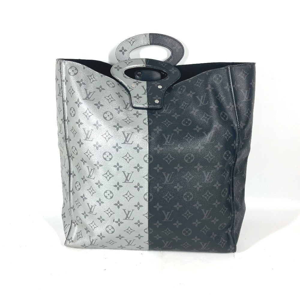 LOUIS VUITTON M43816 モノグラムエクリプス スプリット トート ハンドバッグ カバン バイカラー バッグ トートバッグ モノグラムエクリプスキャンバス メンズ ブラック