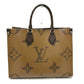 LOUIS VUITTON M45321 モノグラム オンザゴー MM カバン ショルダーバッグ 肩掛け トートバッグ モノグラムキャンバス レディース ブラウン