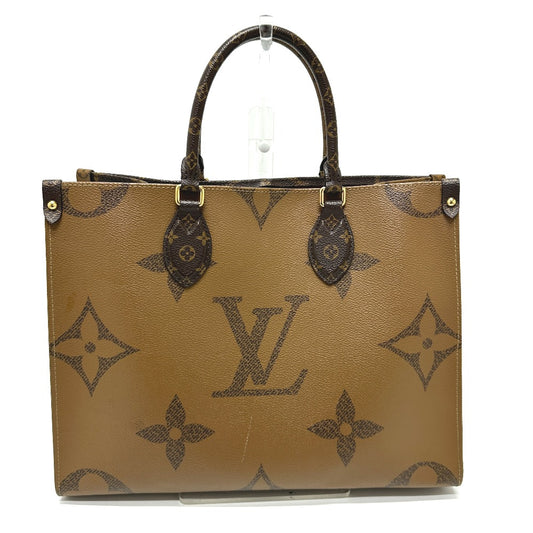 LOUIS VUITTON M45321 モノグラム オンザゴー MM カバン ショルダーバッグ 肩掛け トートバッグ モノグラムキャンバス レディース ブラウン