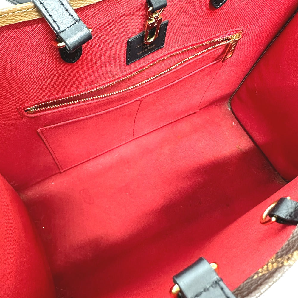 LOUIS VUITTON M45321 モノグラム オンザゴー MM カバン ショルダーバッグ 肩掛け トートバッグ モノグラムキャンバス レディース ブラウン