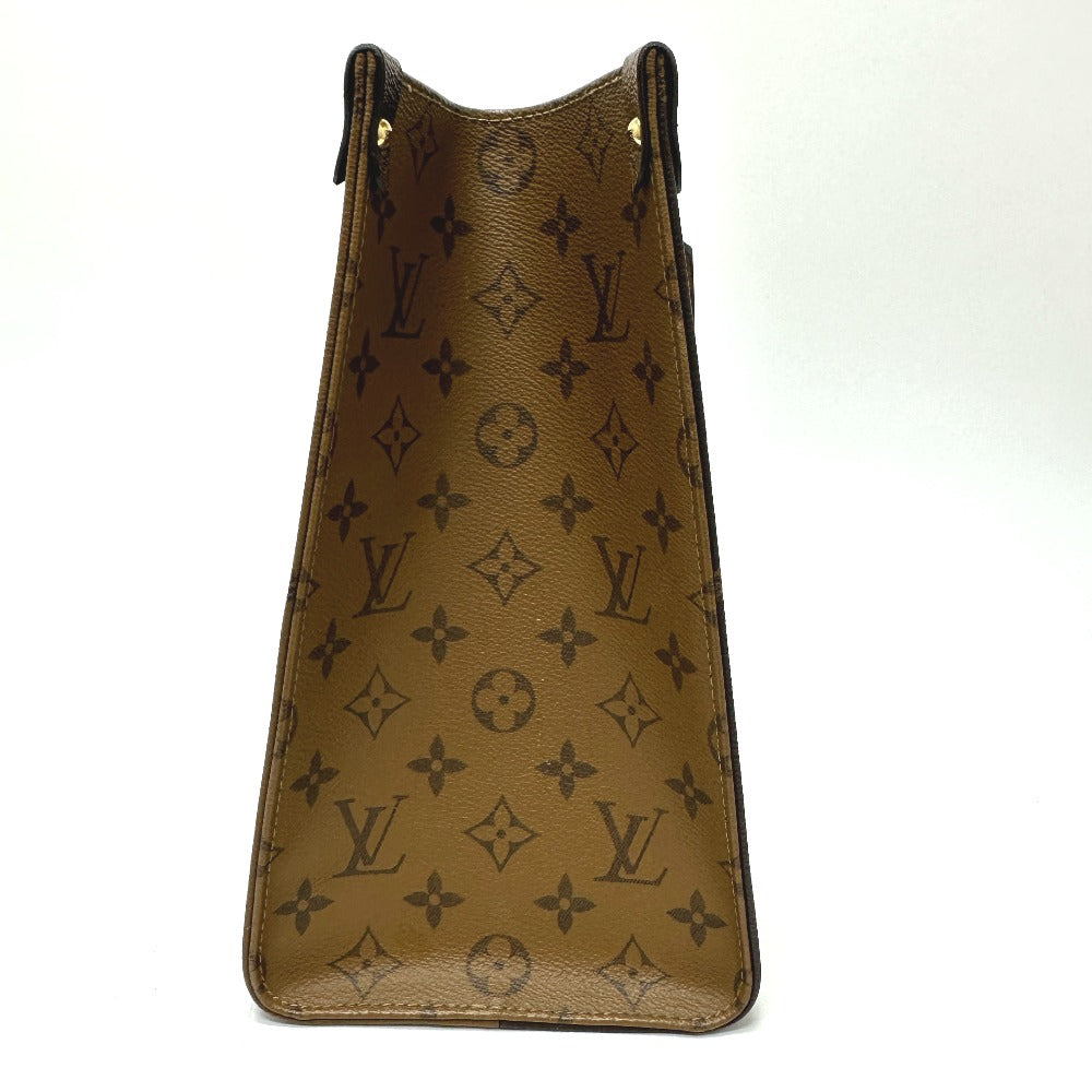 LOUIS VUITTON M45321 モノグラム オンザゴー MM カバン ショルダーバッグ 肩掛け トートバッグ モノグラムキャンバス レディース ブラウン