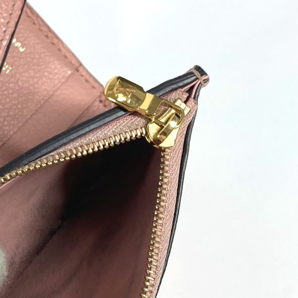 LOUIS VUITTON M62936 モノグラムアンプラント ポルトフォイユ ゾエ コンパクトウォレット 3つ折り財布 モノグラムアンプラントレザー レディース ローズプードル ピンク