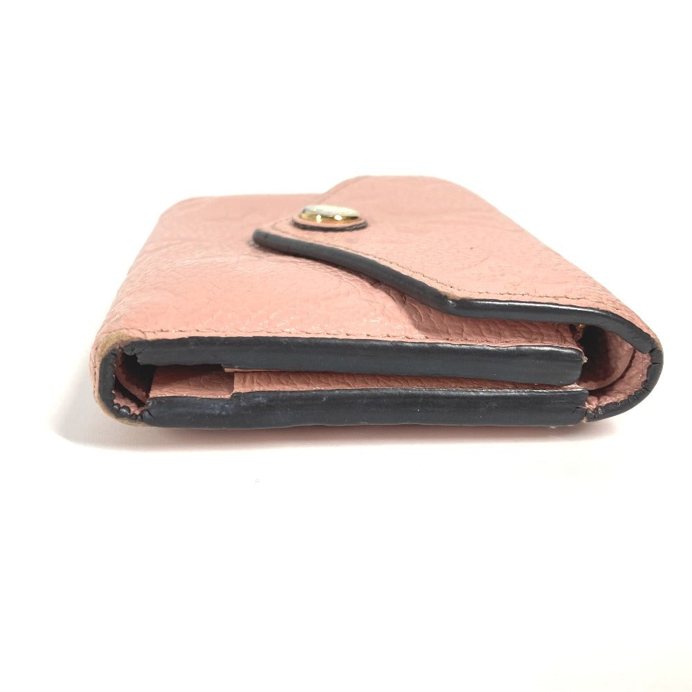 LOUIS VUITTON M62936 モノグラムアンプラント ポルトフォイユ ゾエ コンパクトウォレット 3つ折り財布 モノグラムアンプラントレザー レディース ローズプードル ピンク