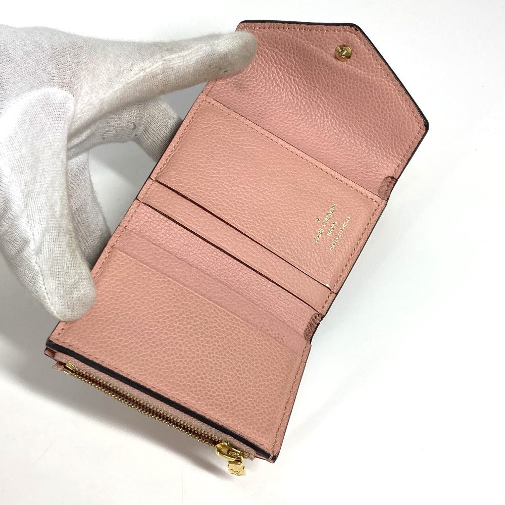 LOUIS VUITTON M62936 モノグラムアンプラント ポルトフォイユ ゾエ コンパクトウォレット 3つ折り財布 モノグラムアンプラントレザー レディース ローズプードル ピンク