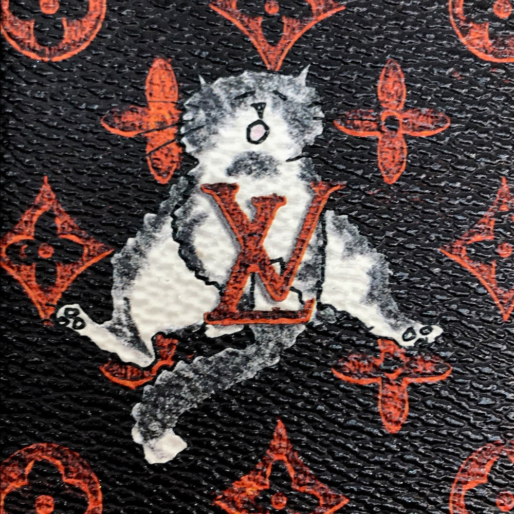 LOUIS VUITTON M63891 トランスフォームドモノグラム アイ・トランク キャットグラム iPhone X XS iPhoneケース モノグラムキャンバス レディース マロン ブラック×オレンジ