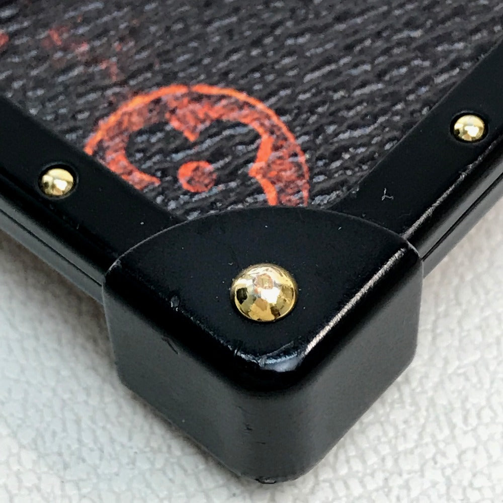 LOUIS VUITTON M63891 トランスフォームドモノグラム アイ・トランク キャットグラム iPhone X XS iPhoneケース モノグラムキャンバス レディース マロン ブラック×オレンジ