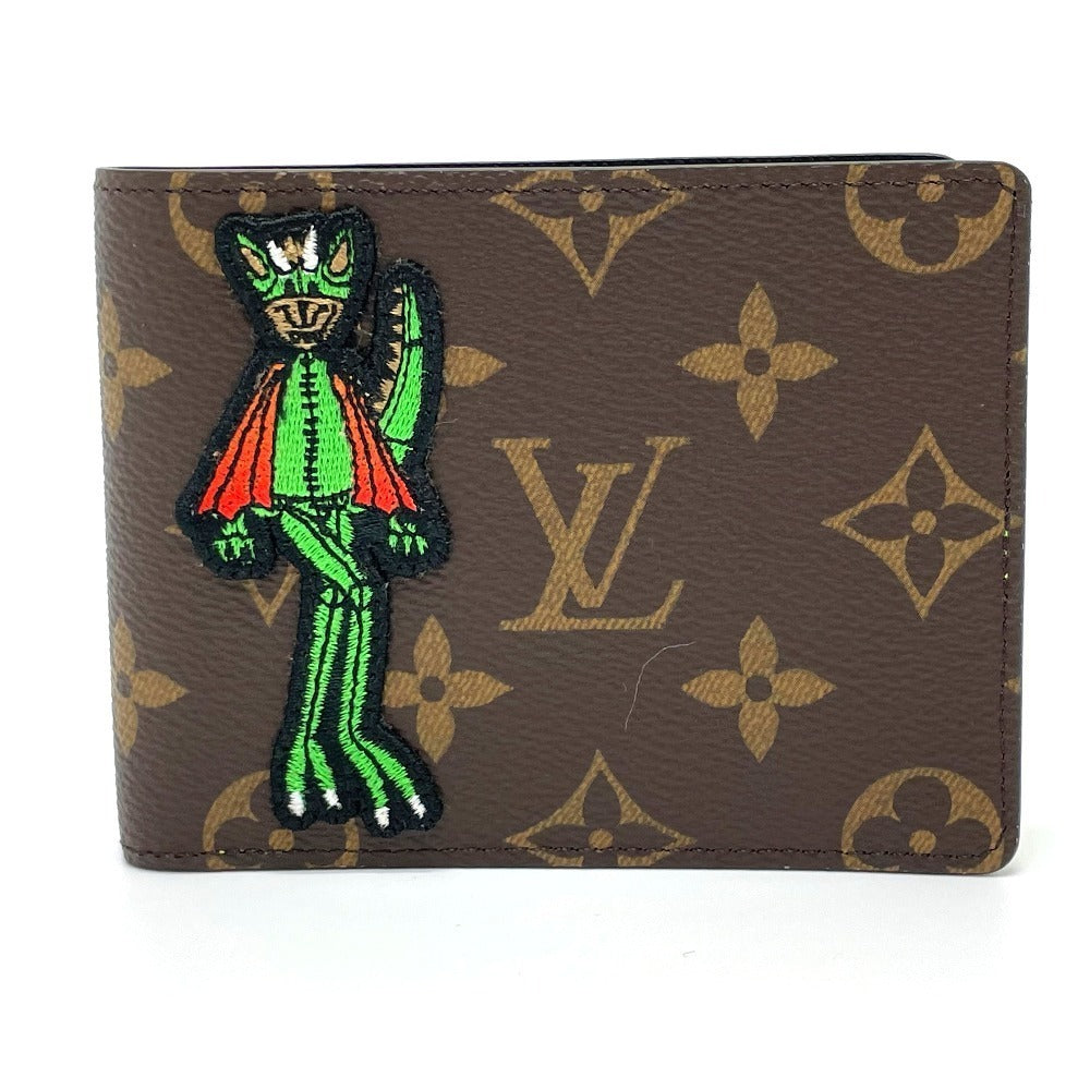 LOUIS VUITTON M80156 Animal Monogram Wallet Portefeuille Slender NM Bifold Wallet Monogram Canvas Men's Brown