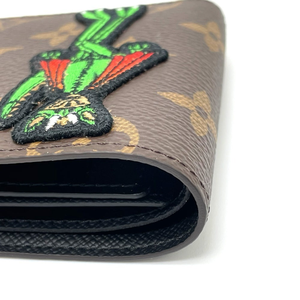 LOUIS VUITTON M80156 Animal Monogram Wallet Portefeuille Slender NM Bifold Wallet Monogram Canvas Men's Brown