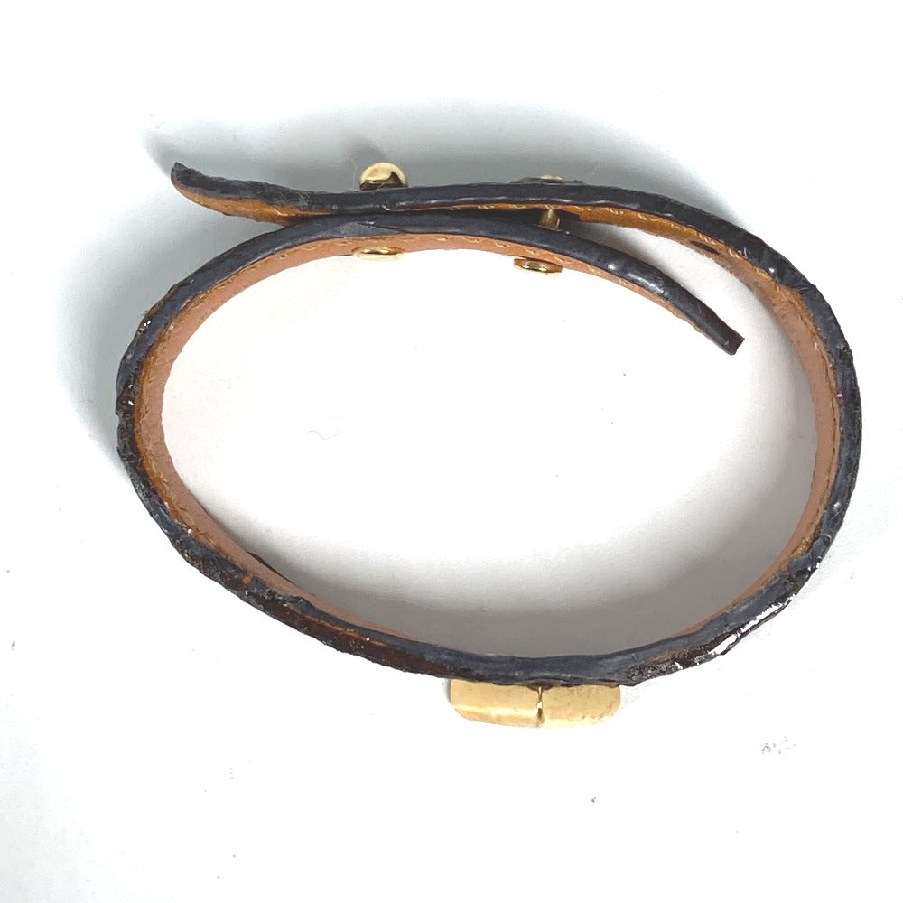 LOUIS VUITTON M6042F Monogram Essential V Bangle Bracelet in Monogram Canvas, Brown, for Women