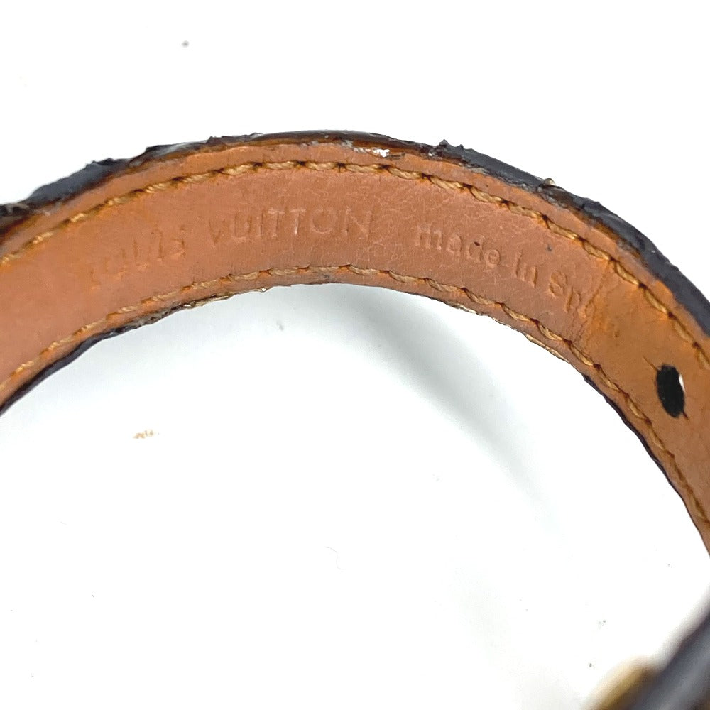 LOUIS VUITTON M6042F Monogram Essential V Bangle Bracelet in Monogram Canvas, Brown, for Women