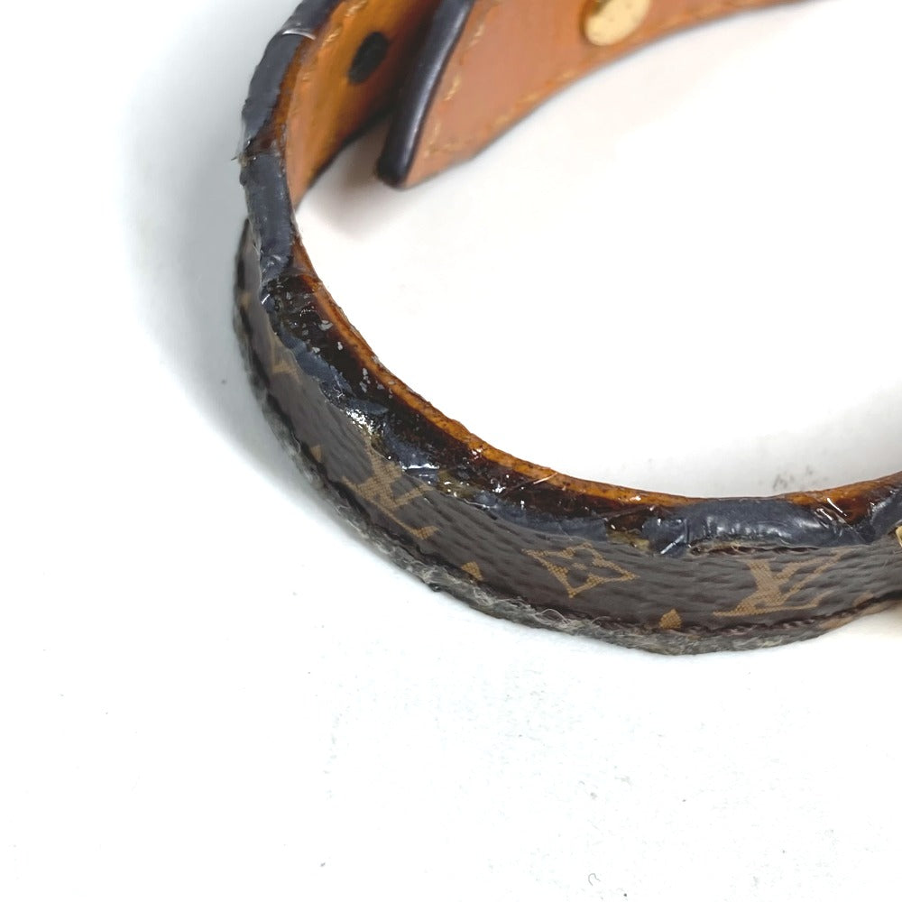 LOUIS VUITTON M6042F Monogram Essential V Bangle Bracelet in Monogram Canvas, Brown, for Women