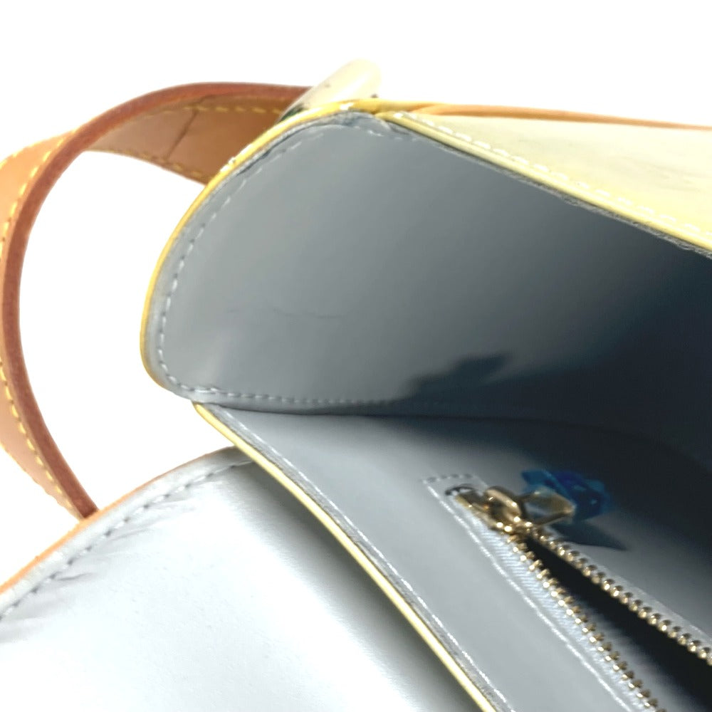 LOUIS VUITTON M91148 モノグラムヴェルニ クリスティGM 斜め掛け カバン フラップ ショルダーバッグ モノグラムヴェルニ レディース グリ グレー