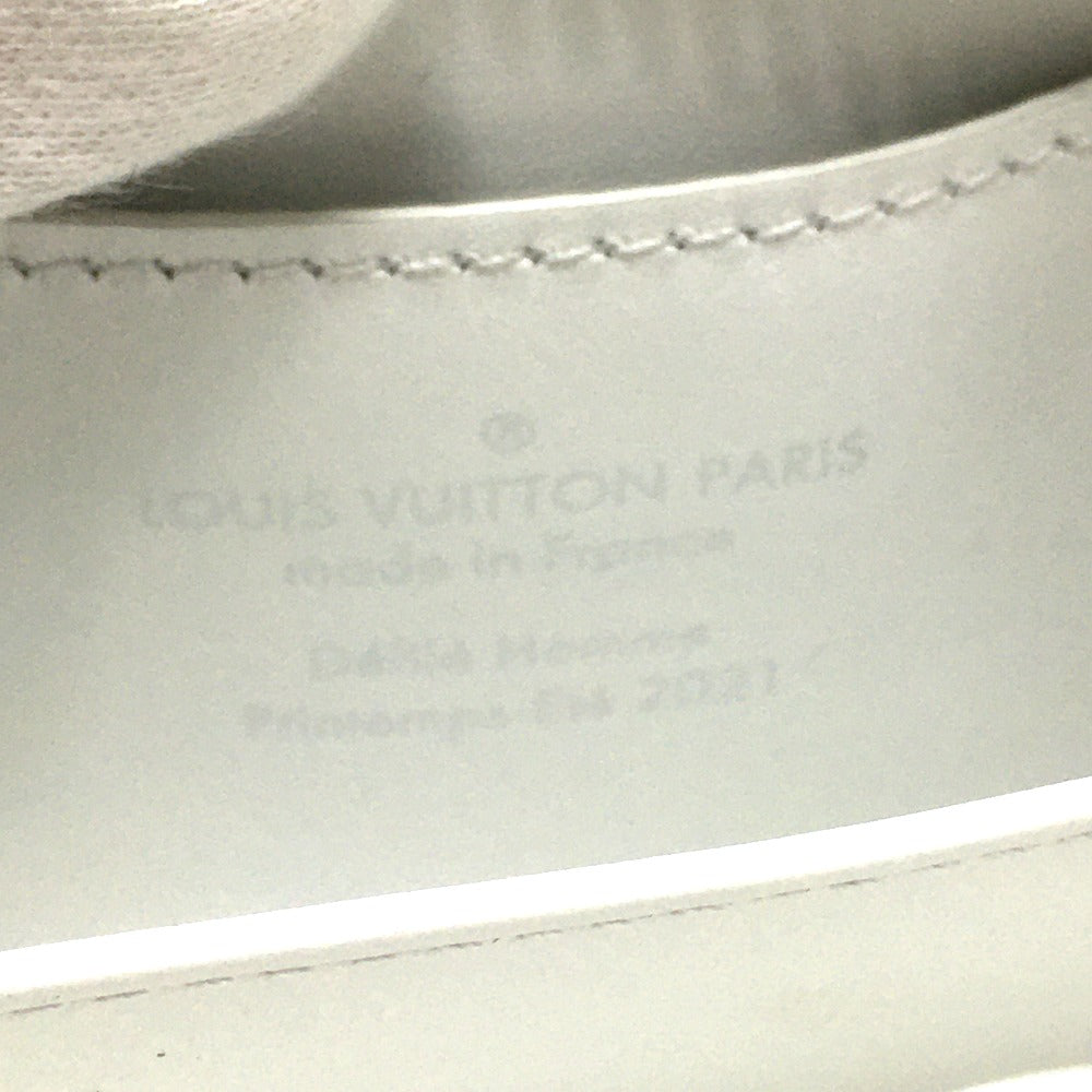 LOUIS VUITTON M80209 Monogram LV Friend Print Neck Soft Trunk Tri-fold Wallet in Taurillon Leather, Unisex, White