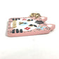 LOUIS VUITTON M68452 ポルトクレ・ファン フェイス モノグラム キャット バッグチャーム キーホルダー レザー レディース ピンク