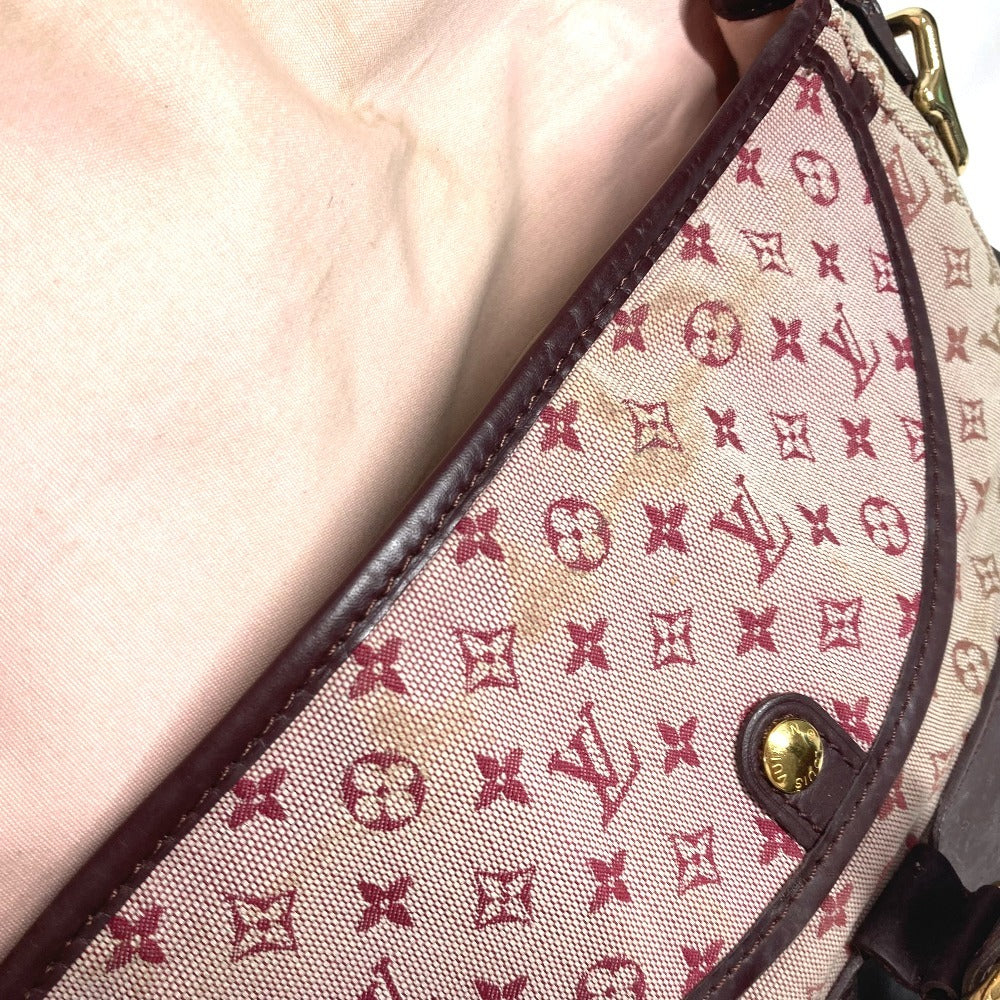 LOUIS VUITTON M92171 モノグラムミニ ベランジェール フラップ カバン 斜め掛け ポシェット ショルダーバッグ モノグラムミニキャンバス レディース チェリー レッド