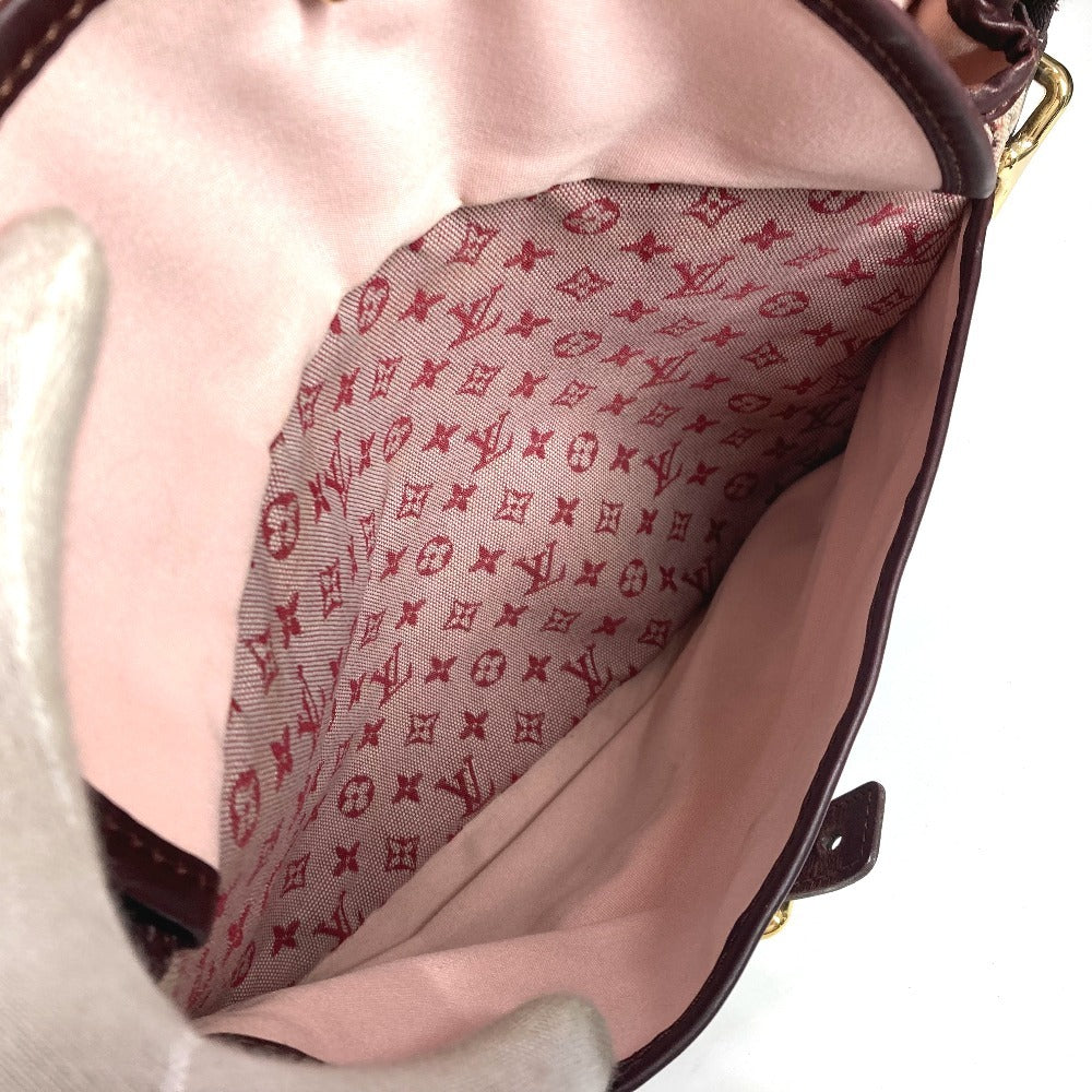 LOUIS VUITTON M92171 モノグラムミニ ベランジェール フラップ カバン 斜め掛け ポシェット ショルダーバッグ モノグラムミニキャンバス レディース チェリー レッド