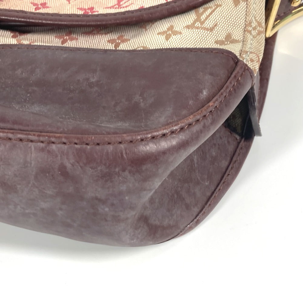 LOUIS VUITTON M92171 モノグラムミニ ベランジェール フラップ カバン 斜め掛け ポシェット ショルダーバッグ モノグラムミニキャンバス レディース チェリー レッド