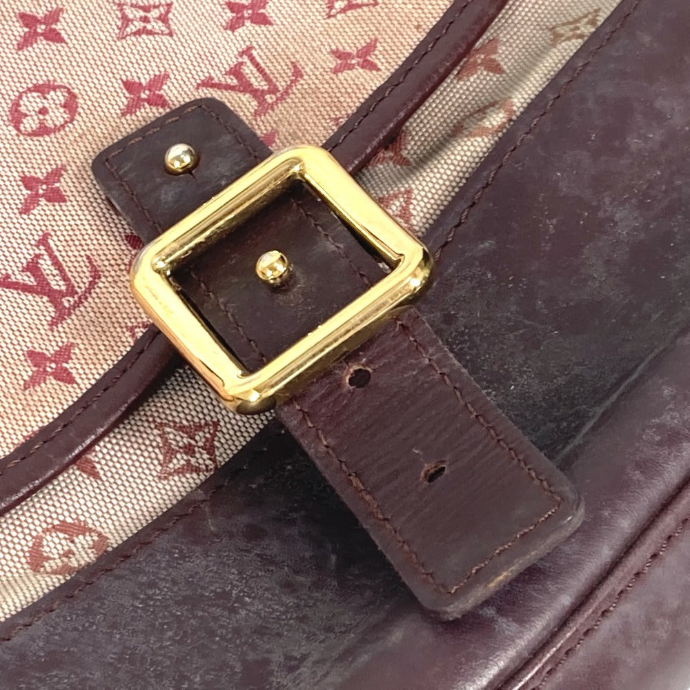 LOUIS VUITTON M92171 モノグラムミニ ベランジェール フラップ カバン 斜め掛け ポシェット ショルダーバッグ モノグラムミニキャンバス レディース チェリー レッド