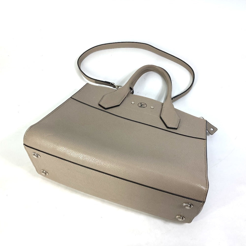 LOUIS VUITTON M53017 City Steamer MM 2-Way Shoulder Bag, Handbag, Calfskin, Women's, Galle Gray