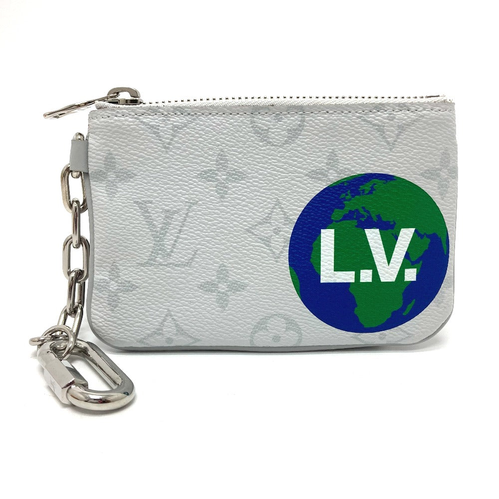 LOUIS VUITTON M67809 Zipped Pouch PM Coin Purse Wallet Monogram Canvas Unisex White