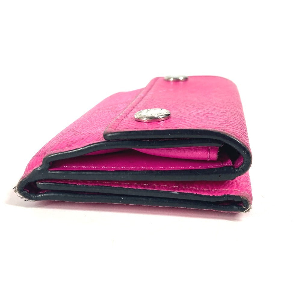 LOUIS VUITTON M30773 Taigalama Discovery Compact Wallet Compact wallet Trifold wallet Taiga Leather / MonogramCanvas Fisha pink Used