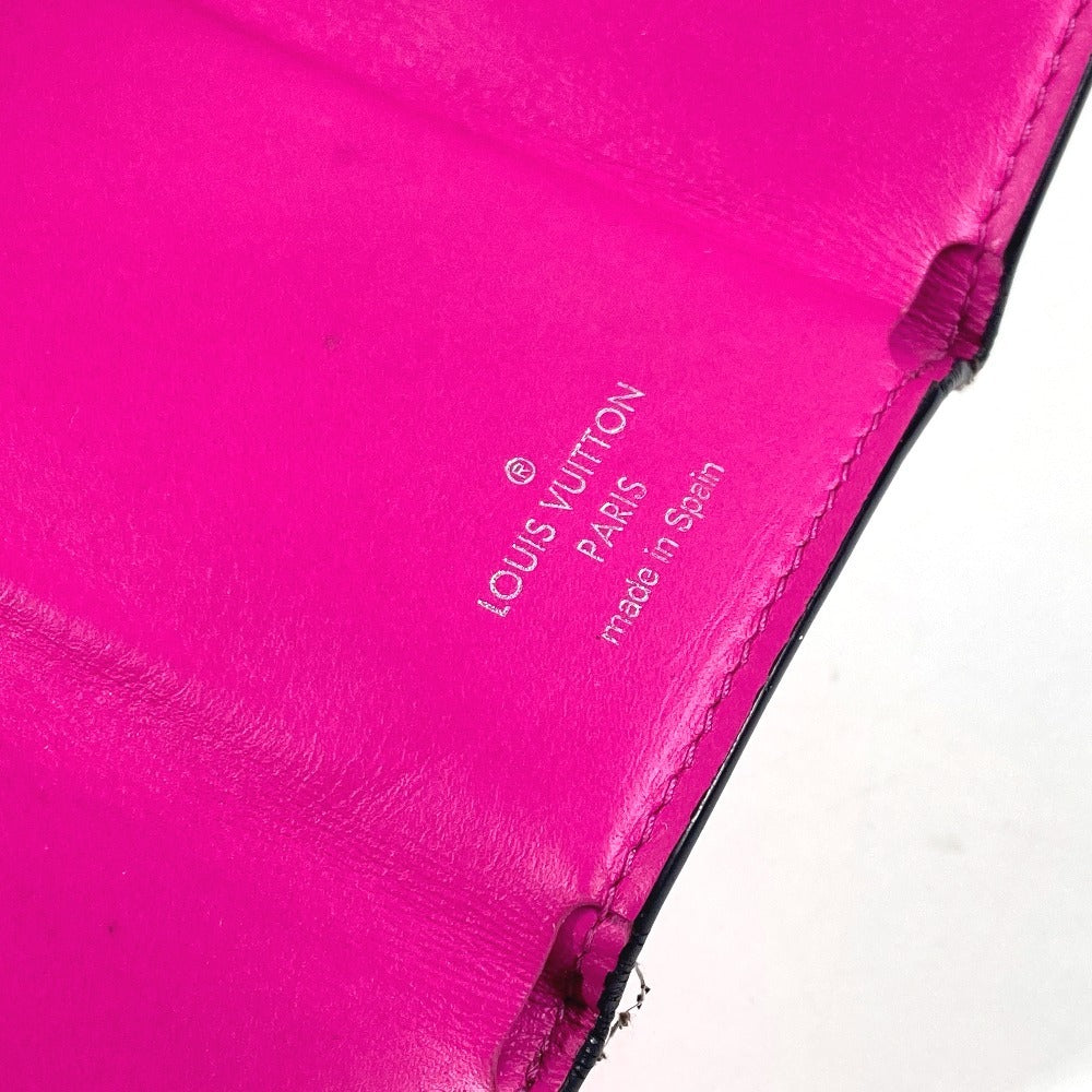 LOUIS VUITTON M30773 Taigalama Discovery Compact Wallet Compact wallet Trifold wallet Taiga Leather / MonogramCanvas Fisha pink Used