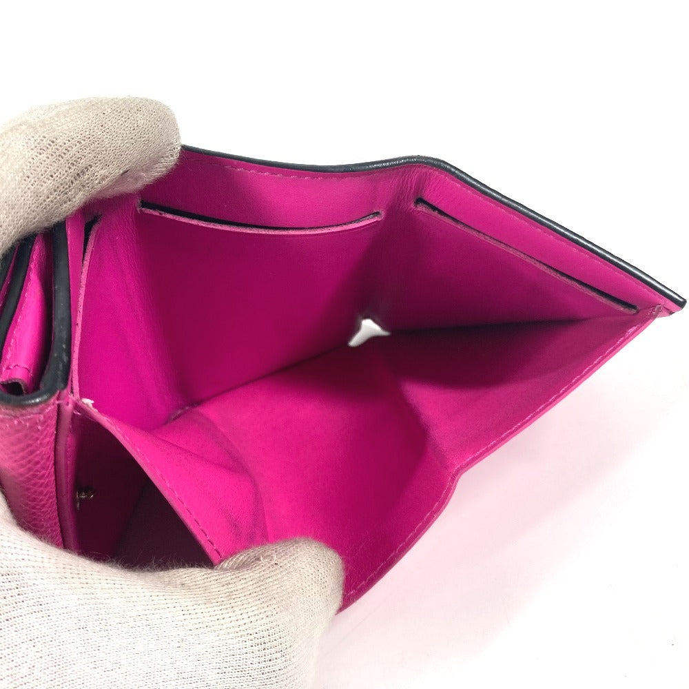 LOUIS VUITTON M30773 Taigalama Discovery Compact Wallet Compact wallet Trifold wallet Taiga Leather / MonogramCanvas Fisha pink Used