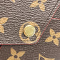 LOUIS VUITTON M62034 モノグラム ポシェットキリガミ 大中のみ ポーチ カバン クラッチバッグ モノグラムキャンバス レディース ブラウン