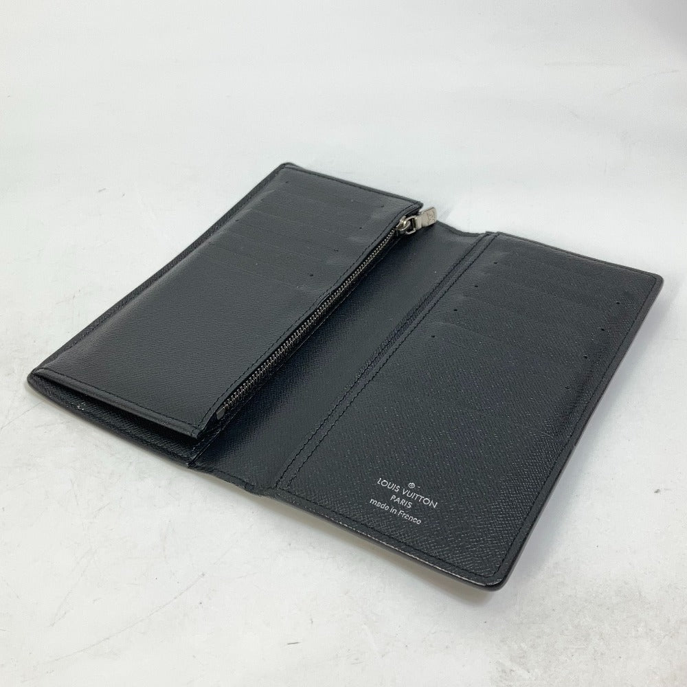 LOUIS VUITTON N40415 Damier Graphite Giant Portefeuille Brazza NM Bifold Long Wallet in Damier Canvas, Men's, Black