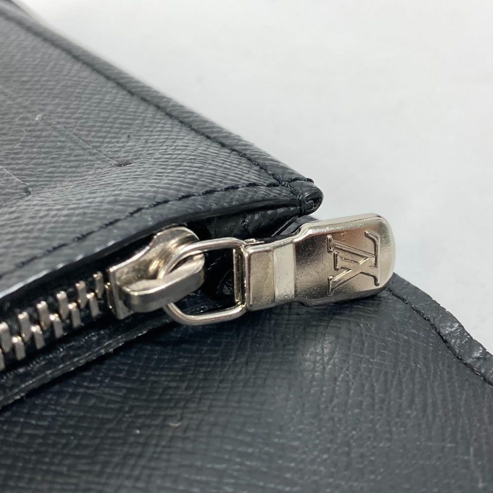 LOUIS VUITTON N40415 Damier Graphite Giant Portefeuille Brazza NM Bifold Long Wallet in Damier Canvas, Men's, Black